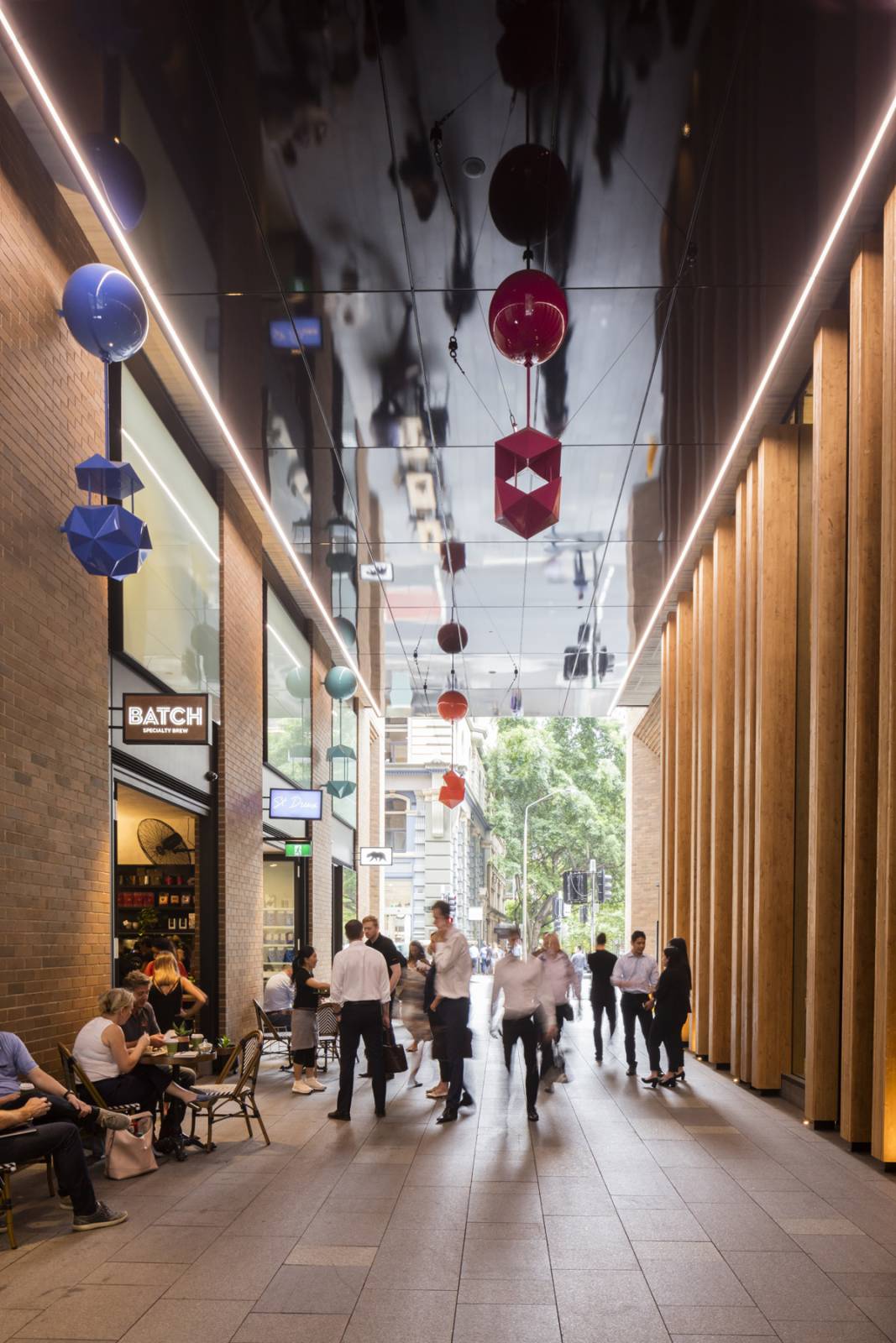 Connecting cities through designing activated ground planes - Barrack Place laneway